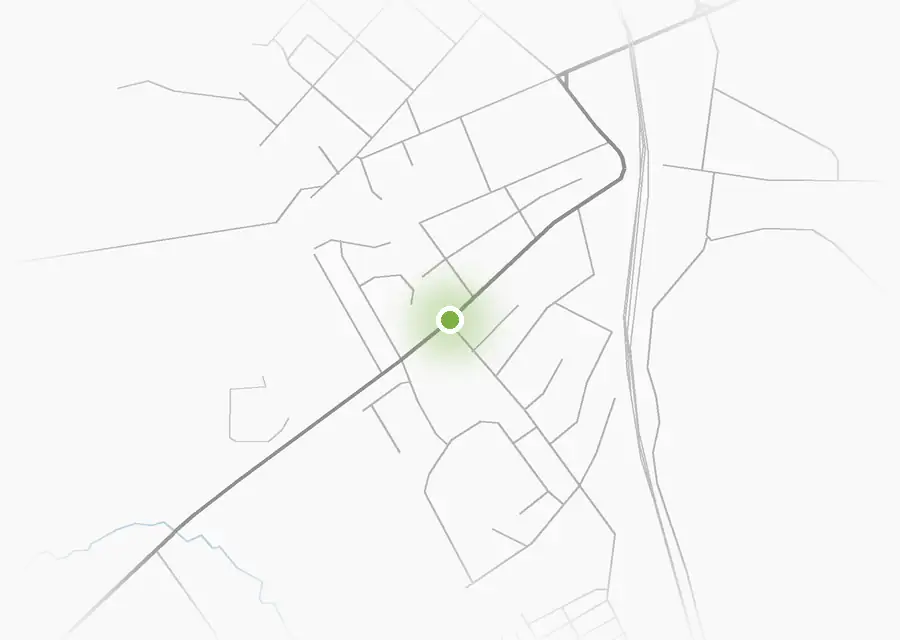 Street map of Dannhauser with a light for N11 Towing and Transport